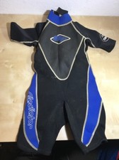GLADIATOR Youth 2/2mm Titanium Scuba Dive Super Stretch Wetsuit Black/Blue Sz 6