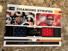 2004 Playoff Prestige Changing Stripes #CS3 Trent Green Jersey /225 Dual Patch