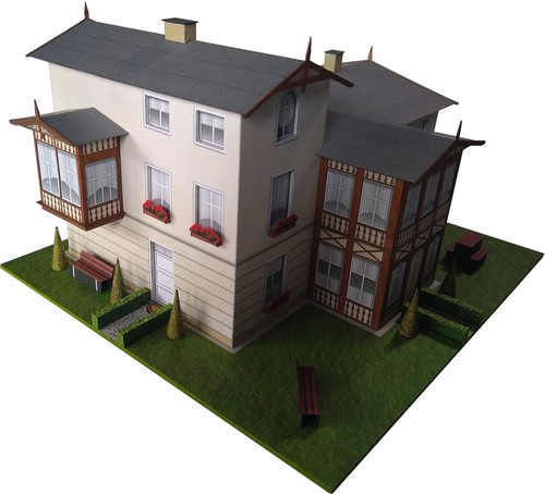 Kartonmodell Villa im Sopot-Stil 1:82 JSC - Picture 3 of 9