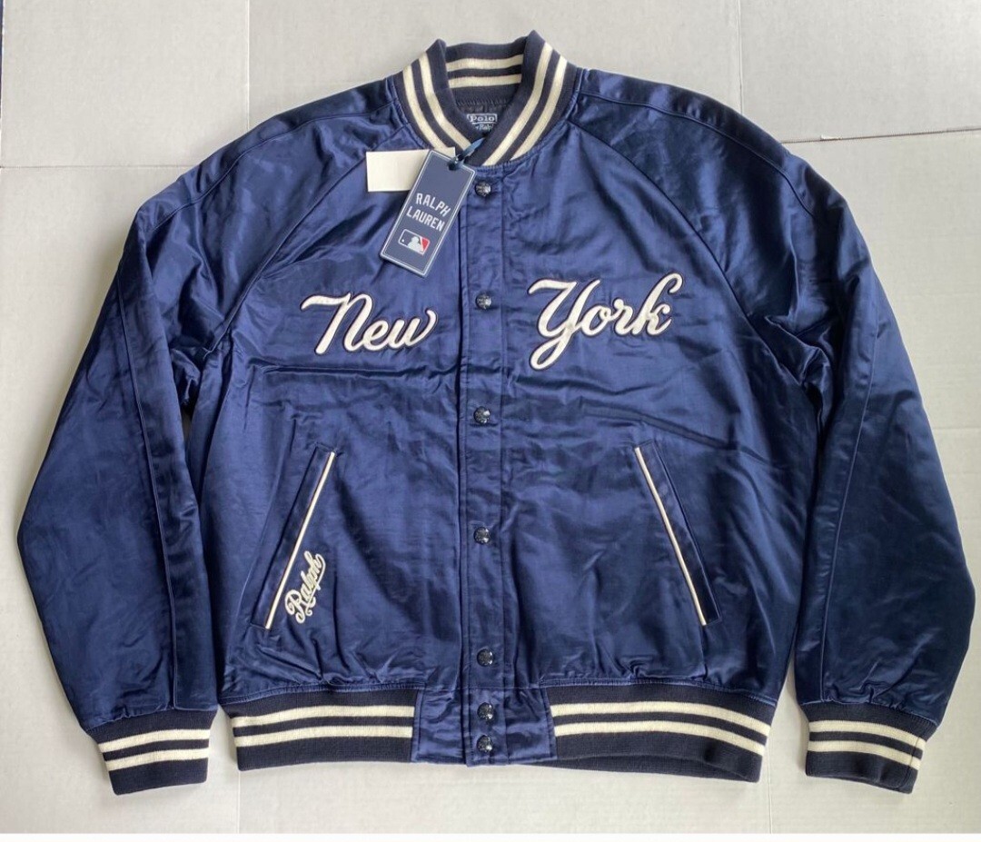 Polo Ralph Lauren Men's MLB YANKEESE Jacket, Coat, Navy, Size XXL