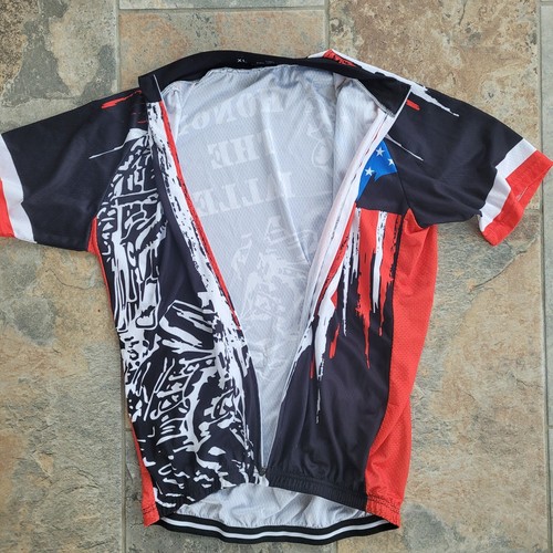 Maglia ciclismo full zip manica corta onora il caduto uomo XL 100% poli - Foto 4 di 7