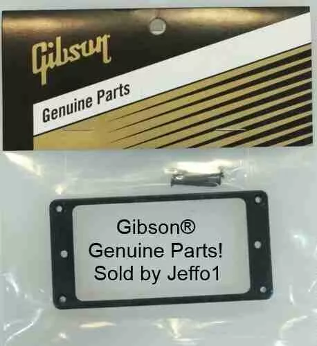 GIBSON Black Bridge Pickup Mounting Ring Humbucker w/Screws / Les Paul Genuine