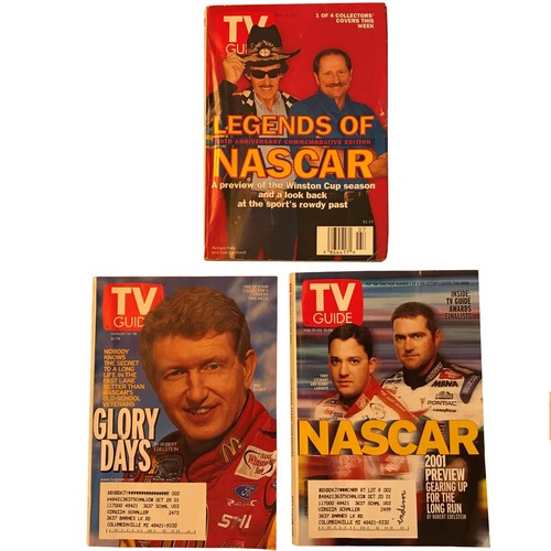 TV Guide Nascar Winston Cup Set of 3 Earnhardt, Elliot, Labonte, Petty - 第 1/3 張圖片