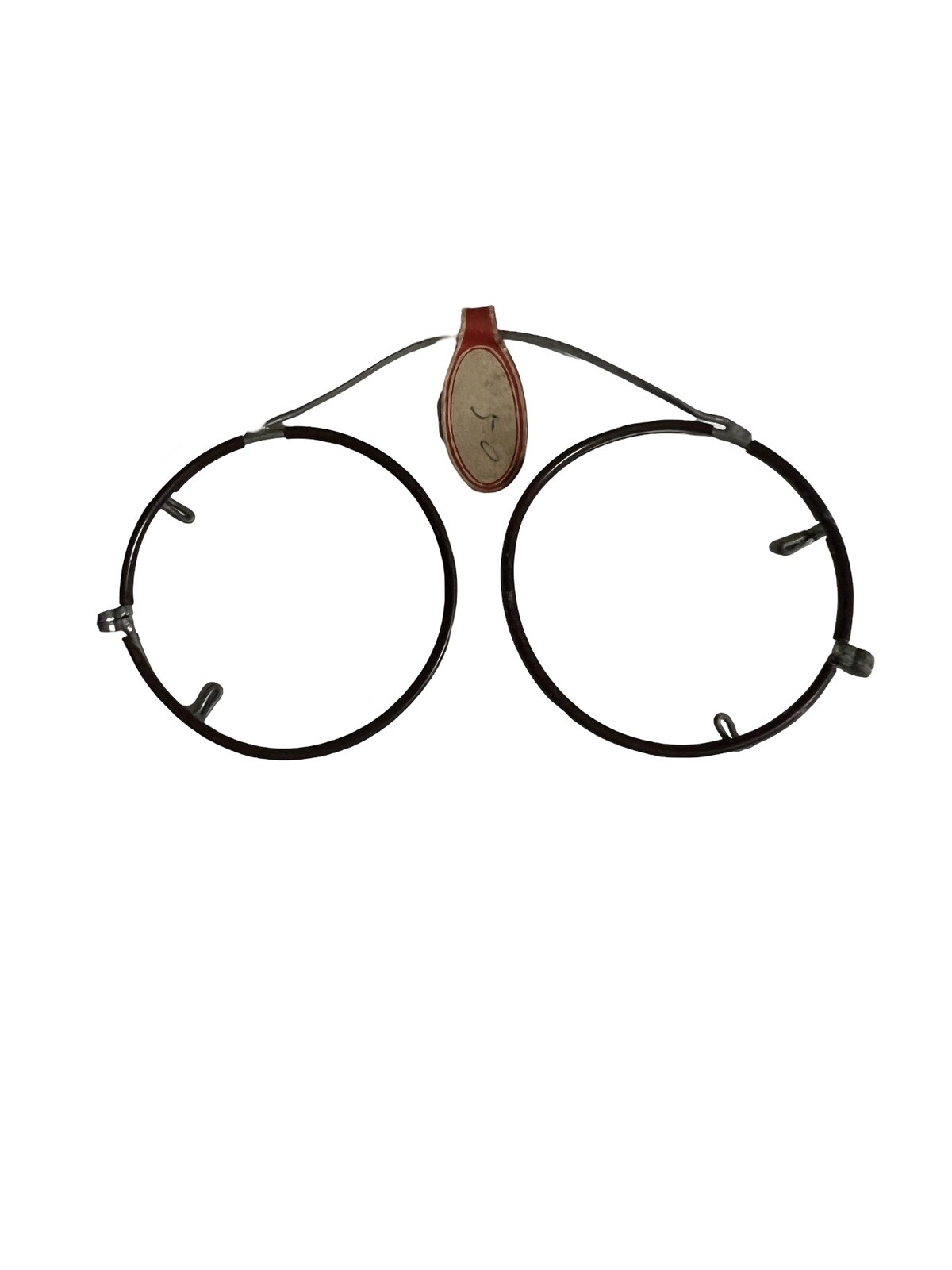 Antique Round Wire Framed Spectacles Eyeglass Fra… - image 1