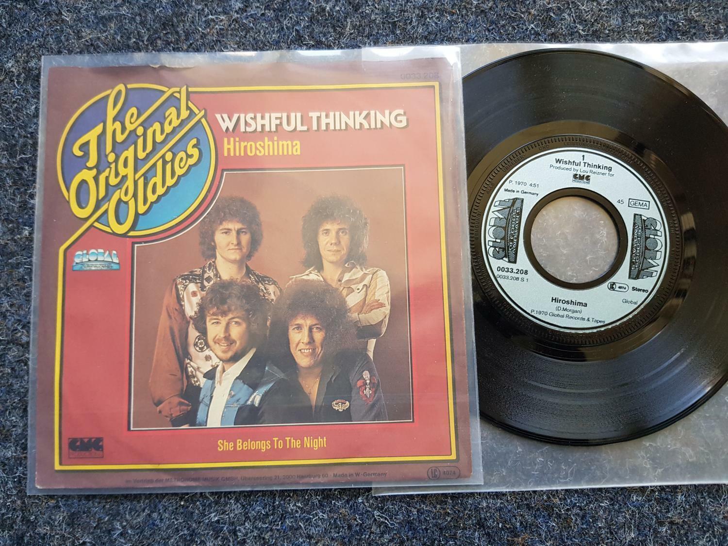 7"" Single Vinyl Wishful Thinking - Hiroshima/ She belongs to the night