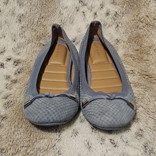 Kelly & Katie Perri Light Blue Leather Ballet Flats Women’s 7.5M - Picture 2 of 7