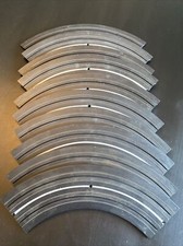 Aurora Model Motoring No. 1519 10 Pieces 90 deg. 9" Radius Curved Track  EUC