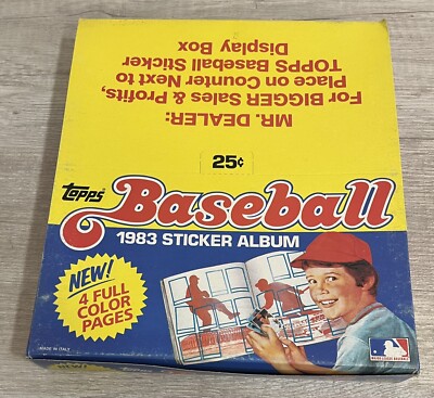 Full Box Of 12 - 1983 Topps MLB Baseball Sticker Yearbook MLB Reggie ...