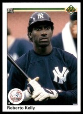 1990 Upper Deck #193b Roberto Kelly New York Yankees Baseball Card