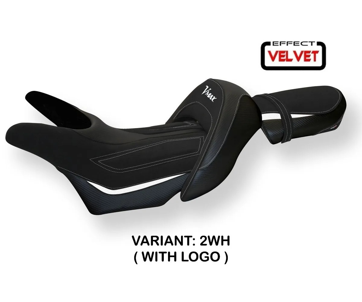 Seat saddle cover Odessa Velvet White () TPZ YAMAHA V-MAX 1700 2008 2017 1M4