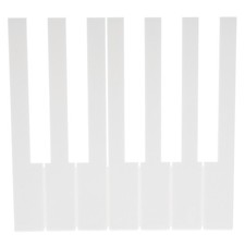 52pcs Practical Piano Keytops Piano Replacing Keys Supplies White 