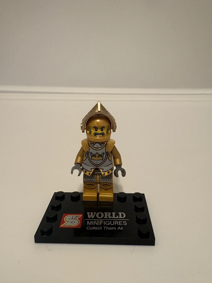 LEGO® Caballero Dorado (2009) Minifigura Fantasía Era Dorado Del Set 7079 cas415  Foto 2 de 4