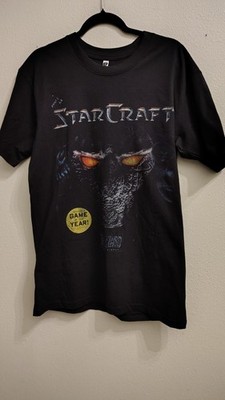 BLIZZARD STARCRAFT COMPUTER GAME OF THE YEAR BLACK T-SHIRT - SIZE L