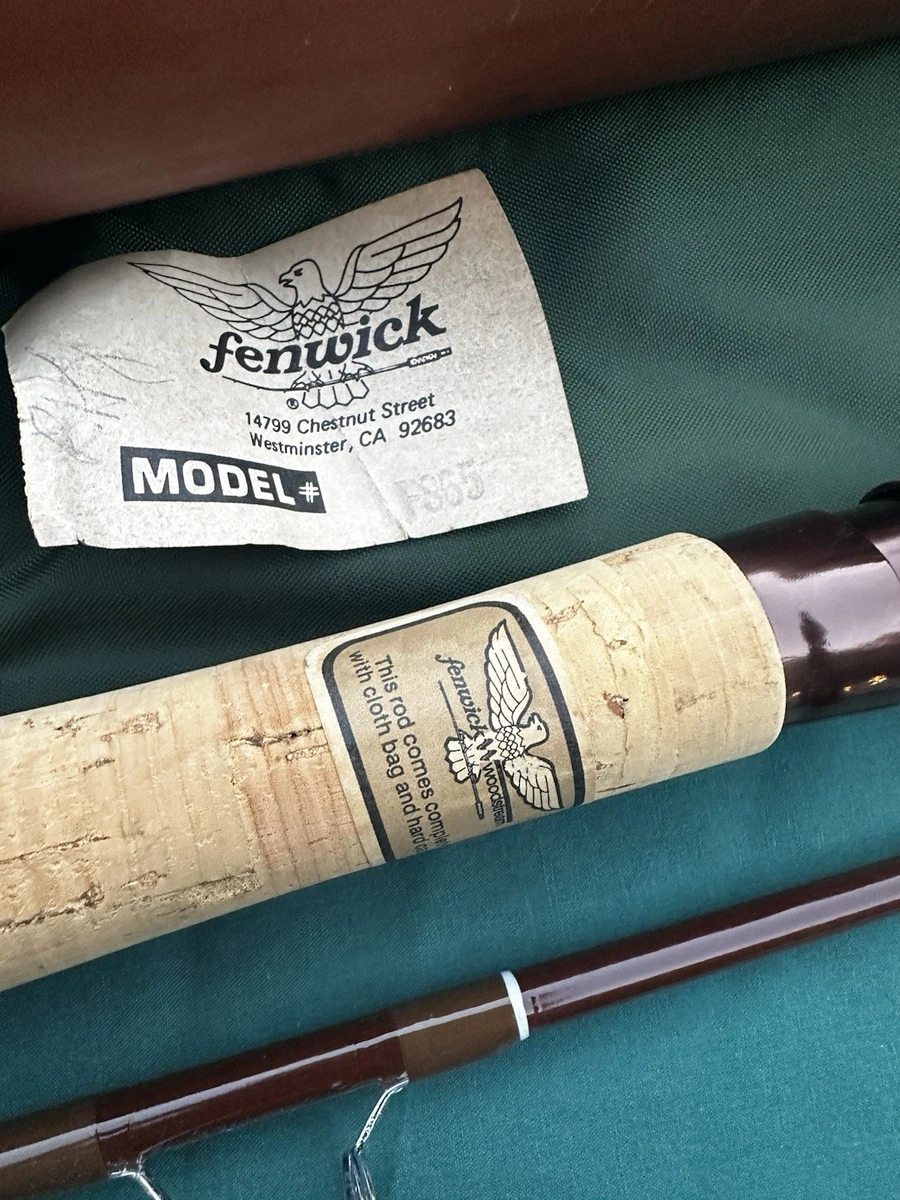 Fenwick FS65 4-10lb 6'6" 2 piezas 5 OZ de colección Varilla giratoria de fibra de vidrio parece sin usar