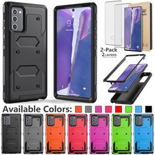 For Samsung Galaxy Note 20 5G Shockproof Case Cover /2pcs Glass Screen Protector