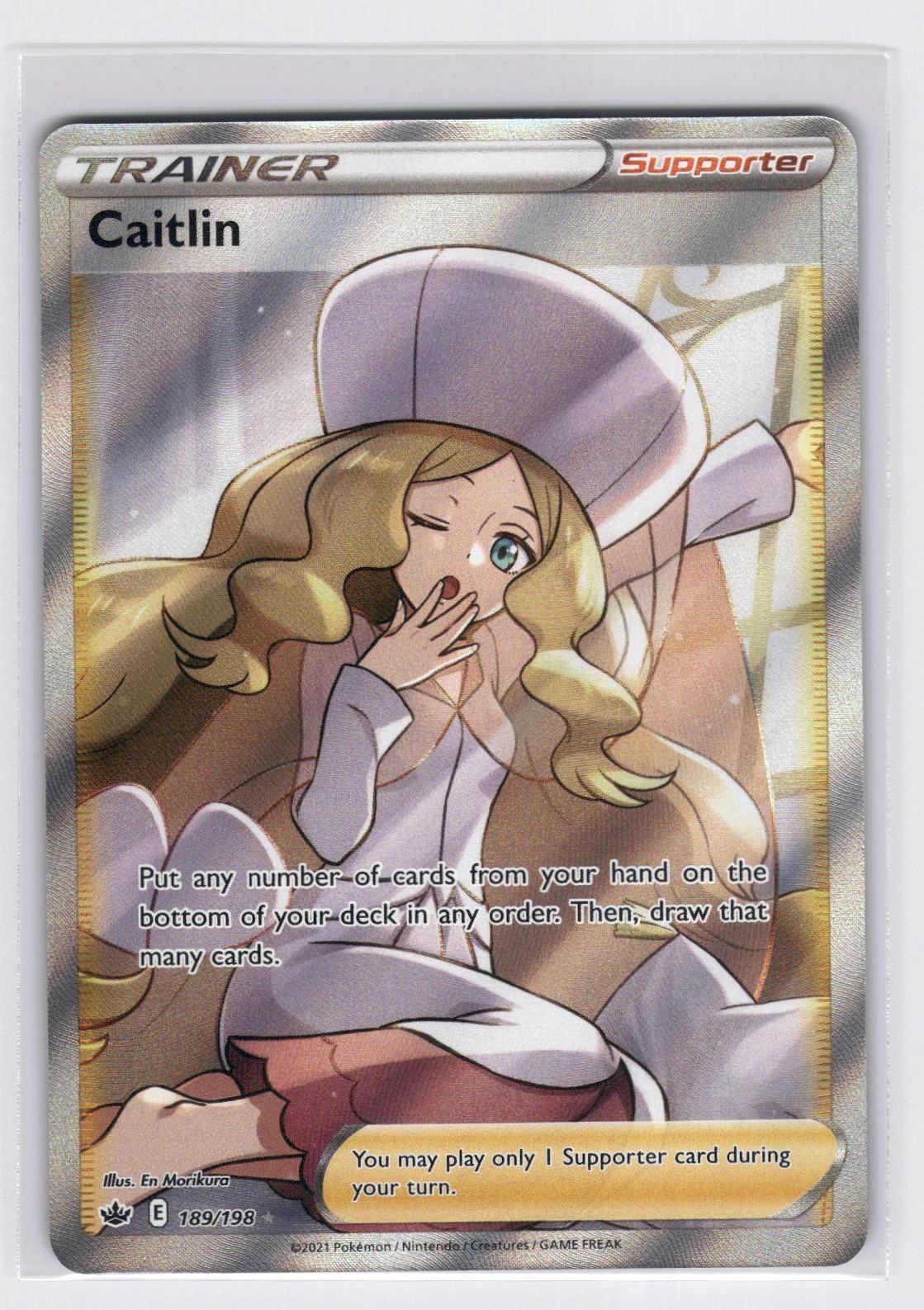 Caitlin 189/198 - Ultra Rare Chilling Reign Pokemon NM