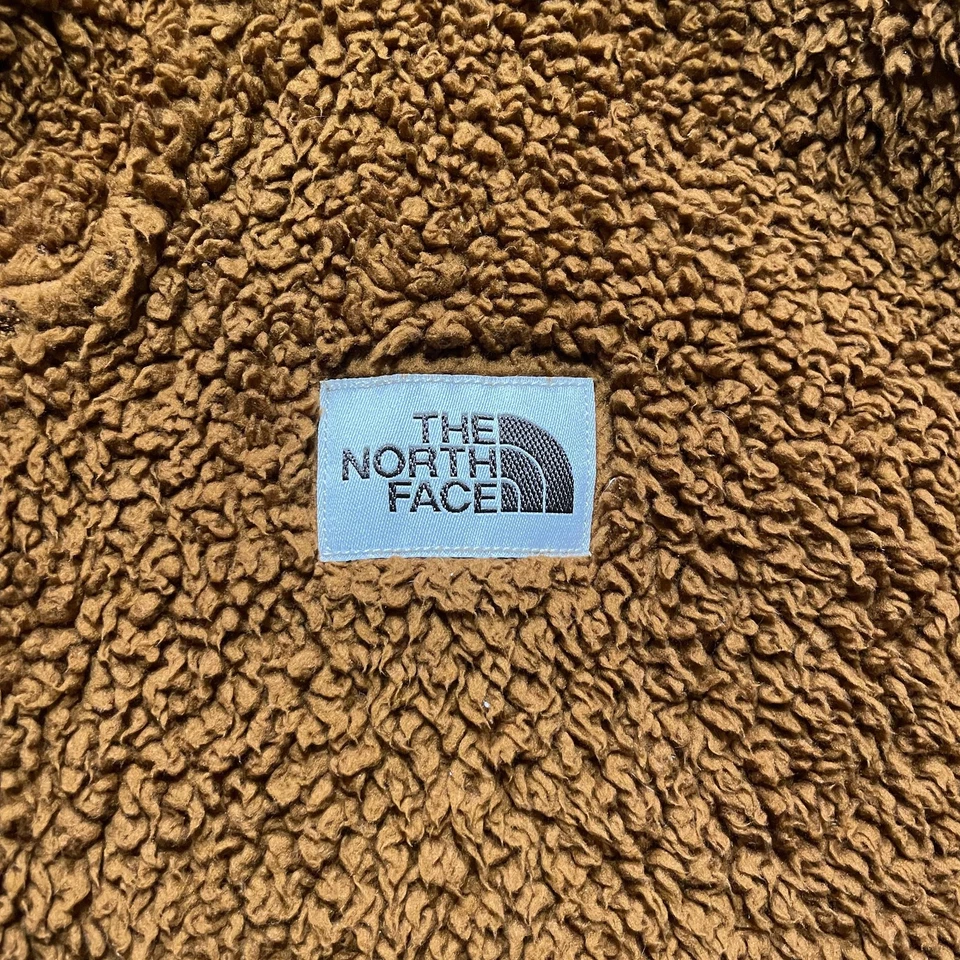 Sudadera con Capucha Pullover The North Face Para Hombre Mediana Marrón Campshire Sherpa Vellón 1/4 Cremallera Foto 2 de 4