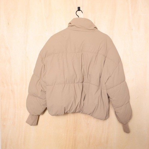 Zara Oversized Puffer Jacket Beige Size XS - Picture 4 of 5