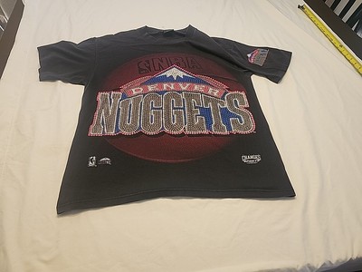 Vintage 1993 Denver Nuggets Shirts Changes Grail Big Logo Rare Size Large NBA 