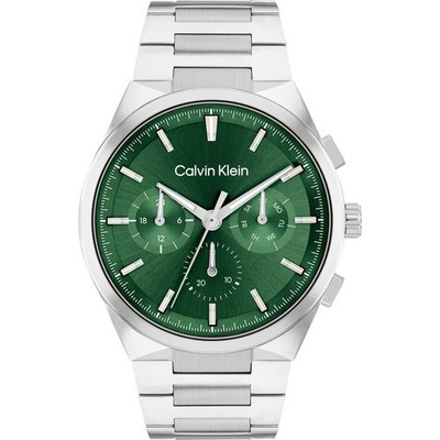 Herrenuhr CK CALVIN KLEIN DISTINGUISH 25200441 Multifunktion Stahl Grün