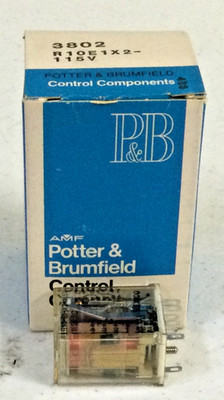 NEW, POTTER & BRUMFIELD CONTROL COMPONENTS 3802 R10-E1-X2-115V RELAYS, FREE SHIP
