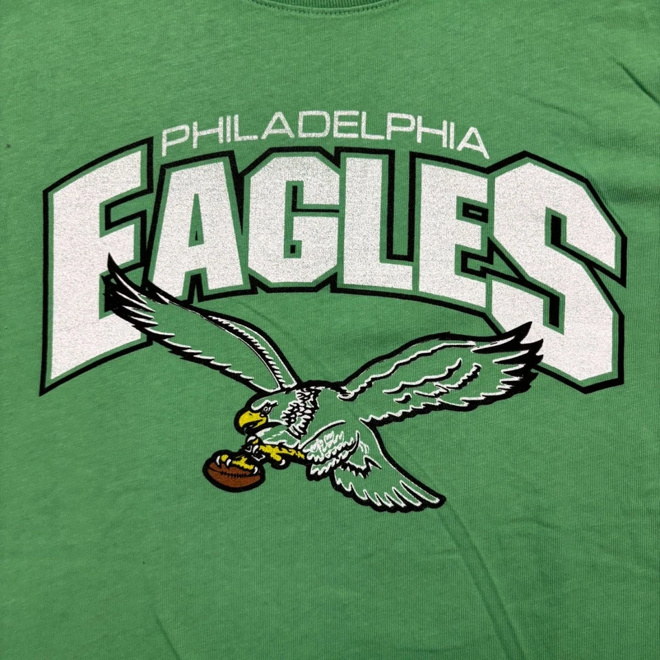 Camiseta verde de fútbol americano Philadelphia Eagles NFL talla grande Foto 2 de 4