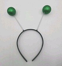 Alien Antenna Headband, Martian Alien Headband, Fun Sparkly Silver Boppers Balls