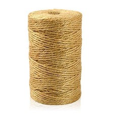 JijAcraft Jute Twine String 328 Feet, 2mm Natural Hemp for Gift Wrapping, 3-Ply
