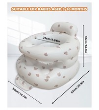 Inflatable Baby Seat for Babies 3-36 Months, Baby Chair with Fence  Built in...