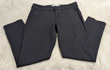 Old Navy Pixie Skinny High Rise Ankle Black Dot Pants Trousers Women Size 8