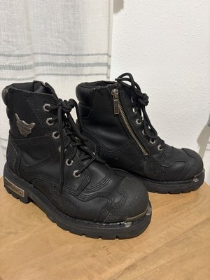 Harley Davidson Women s Stealth Riding Boot Black Leather. Size 7.5M