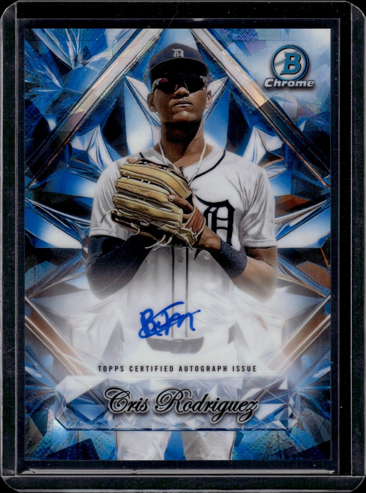 2025 Bowman Chrome Sapphire Cris Rodriguez #SSA-CR 1st Sapphire Selections Auto