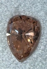 .55 Carat Natural Pear Brilliant Fancy Brown-Pink Even GIA Certified Loose Diamo