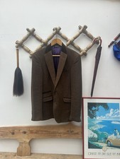Paul Smith London Tweed Blazer Jacket 40R Brown Herringbone  Wool Italy