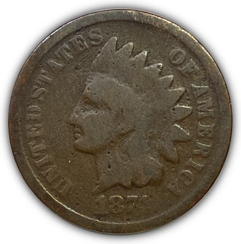 1874 Indian Head Cent Good G Coin #26103