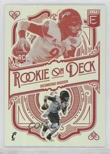 2022 Panini Donruss Elite Rookie On Deck Desmond Ridder #RD-5 RC