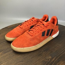 Adidas 3ST.004 Shoes Mens Size 12 Orange Suede Low Top Skate Sneakers DB3150