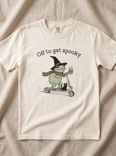 Off To Get Spooky Comfort Colors Shirt, Frog ...
