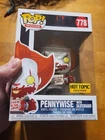 Funko Pop Movies It Pennywise with Skateboard # 778 HOT TOPIC EXCLUSIVE READ
