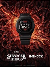 CASIO G-SHOCK DW-5600STT-1 Stranger Things Collab Netflix 2025 Limited ✅PRESALE✅