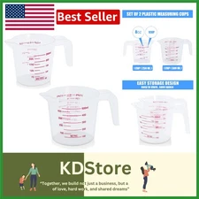 2-Pack Measuring Cup Set – Clear, BPA-Free, Heat & Cold Resistant