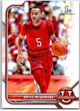 #74 Bryce McGowens, Nebraska Cornhuskers - 1st Bowman 2021-22 Bowman U Paper