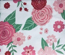 Valentine's Day Floral Love Bloom Vinyl Flannel Backed Tablecloth Various Size