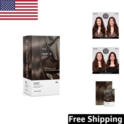 Salon-Quality Light Brown Hair Dye - 100% Gray Coverage & 15x Shine Boost