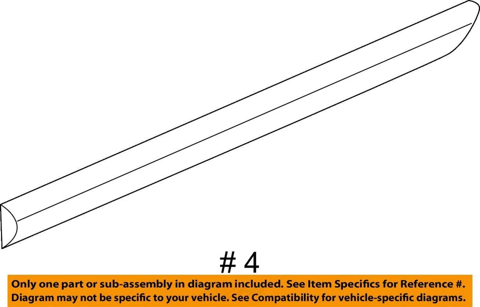Kit MLDNG PARA CHEVROLET MALIBU 2006-2007, RR S/D CTR 19120377 - NUEVO OEM Foto 4 de 4