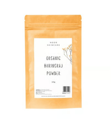 Noor Skincare Organic Bhringraj Powder 100g Natural Hair Growth & Dandruff Care