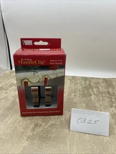 Original MantleClip Mantle Clip Antique Brass Holly Christmas Stocking Hanger 2