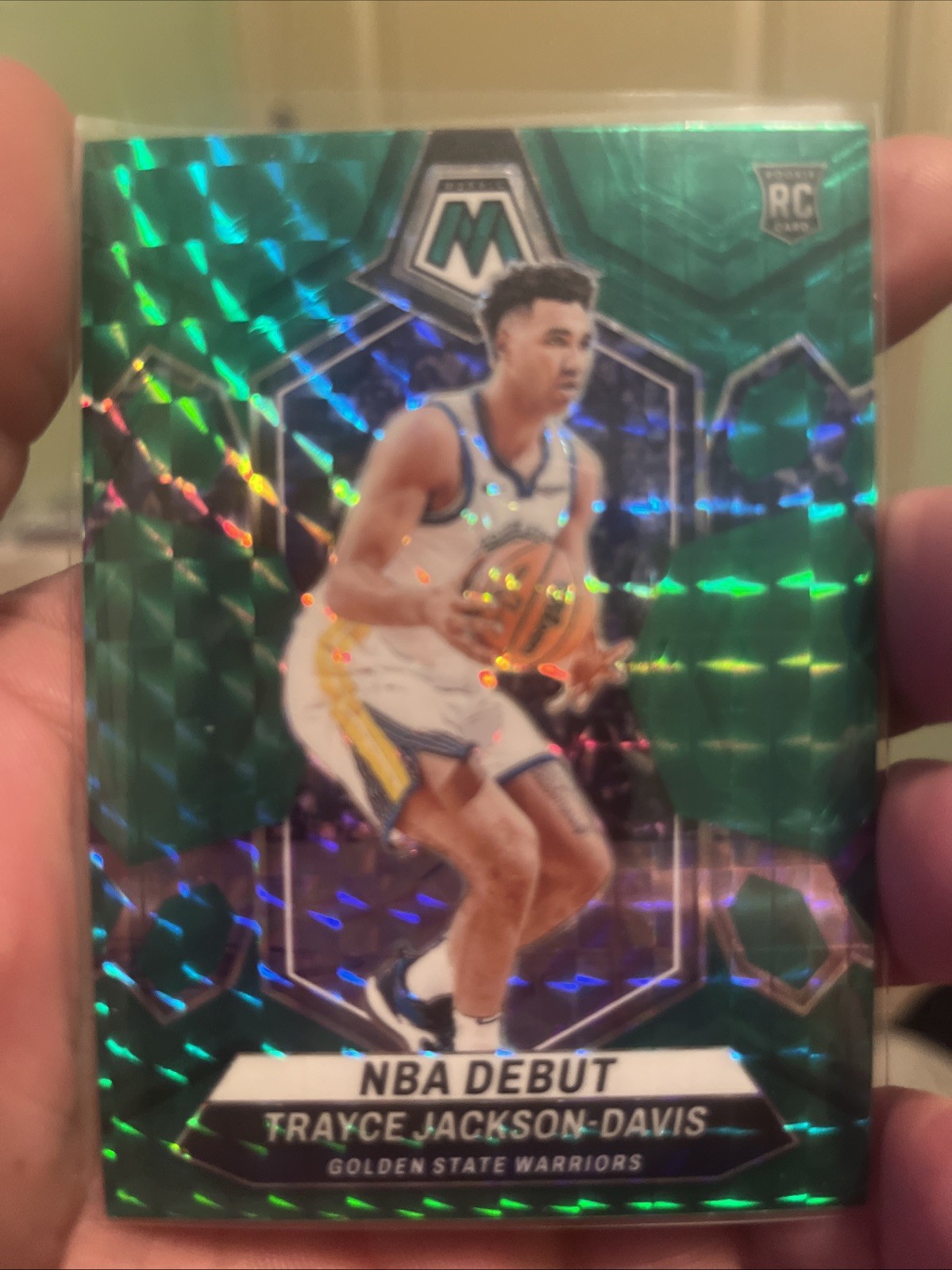 2023-24 Panini Mosaic - NBA Debut Trayce Jackson-Davis #254 Green Mosaic Prizm