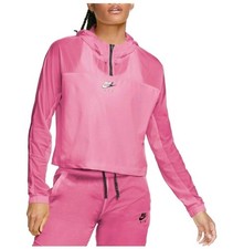 Nike Air Windbreaker Anorak Jacket  Joggers Set Sz Medium Pink FLAWS