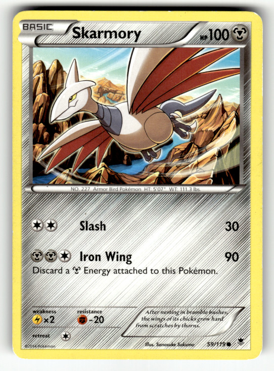 Skarmory 59/119 Normal Common XY - Phantom Forces LP